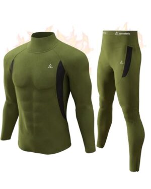 CL Convallaria Intimo Termico Uomo – Set Maglia e Pantaloni Invernali, Idea Regalo, Abbigliamento da Caccia, Base Layer Sportivo