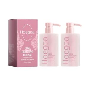 Crema Definente Ricci, Anti-Crespo, Idratante e Levigante per Capelli Ricci e Mossi (2 Pezzi)