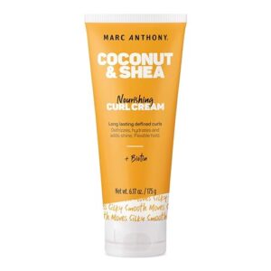 Marc Anthony Crema Nutriente per Ricci con Olio di Cocco e Burro di Karité – Crema Districante Anticrespo con Biotina per Esaltare i Ricci, Idratare e Dona Lucentezza – Sicura sui Capelli Colorati e Senza Solfati